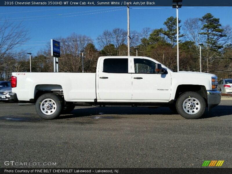 Summit White / Dark Ash/Jet Black 2016 Chevrolet Silverado 3500HD WT Crew Cab 4x4