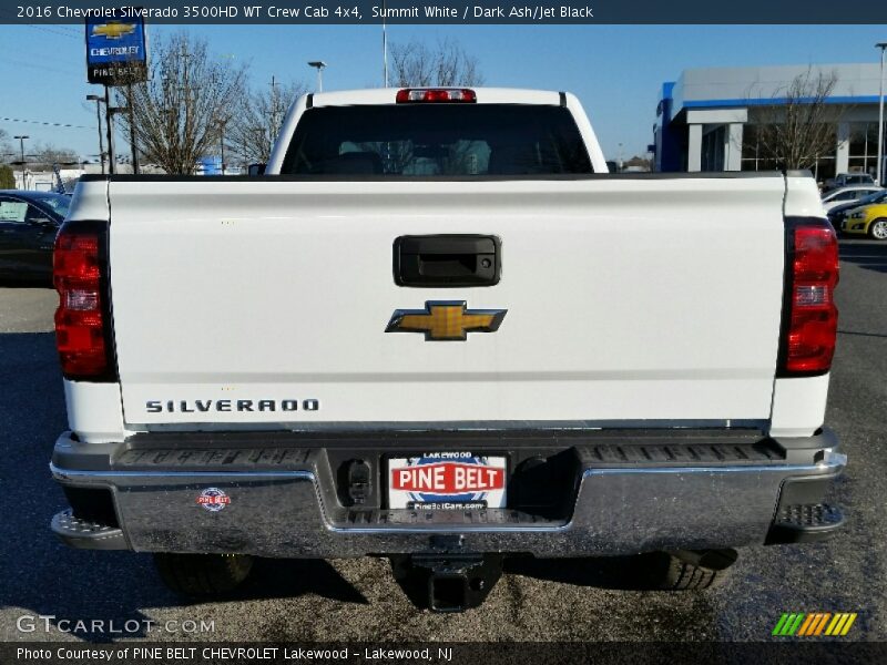 Summit White / Dark Ash/Jet Black 2016 Chevrolet Silverado 3500HD WT Crew Cab 4x4