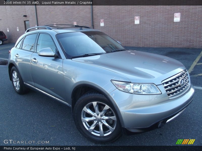 Liquid Platinum Metallic / Graphite 2008 Infiniti FX 35 AWD