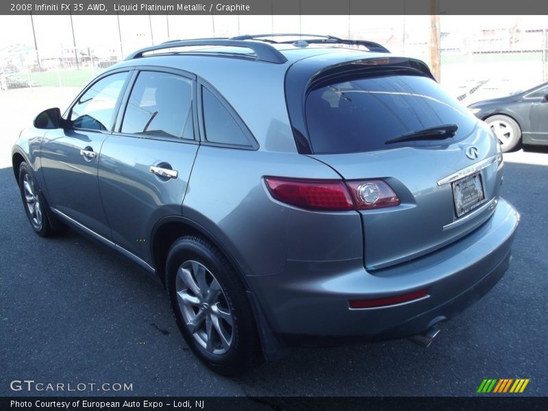 Liquid Platinum Metallic / Graphite 2008 Infiniti FX 35 AWD