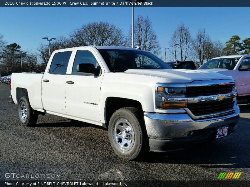 Summit White / Dark Ash/Jet Black 2016 Chevrolet Silverado 1500 WT Crew Cab