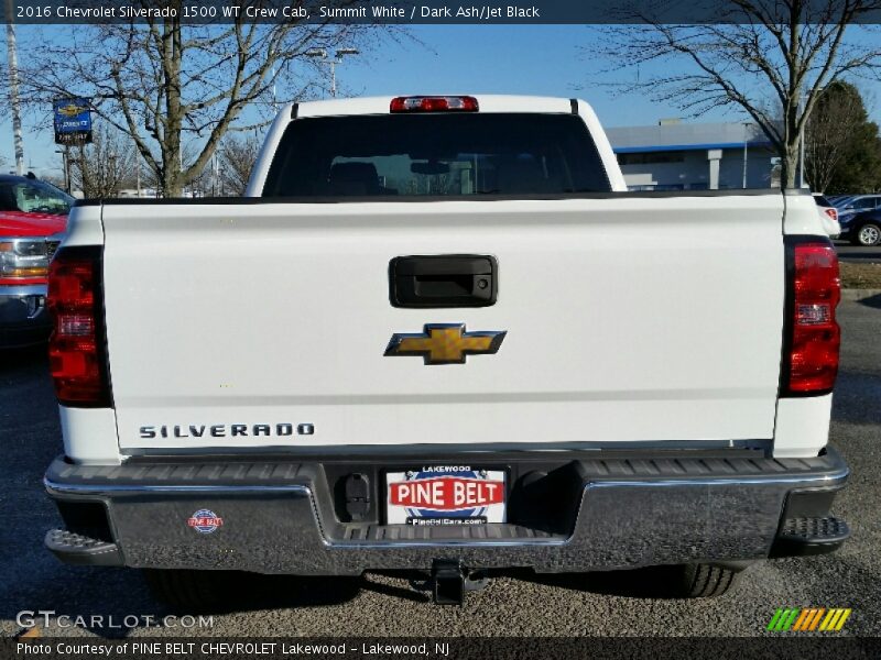 Summit White / Dark Ash/Jet Black 2016 Chevrolet Silverado 1500 WT Crew Cab