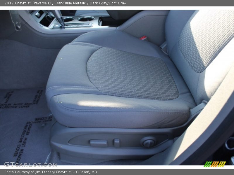 Dark Blue Metallic / Dark Gray/Light Gray 2012 Chevrolet Traverse LT