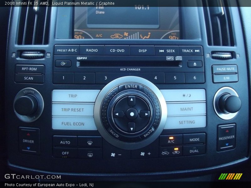 Liquid Platinum Metallic / Graphite 2008 Infiniti FX 35 AWD
