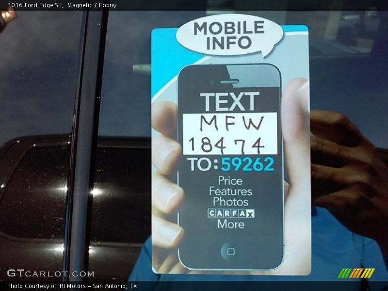 Magnetic / Ebony 2016 Ford Edge SE