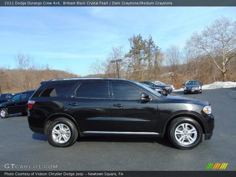 Brilliant Black Crystal Pearl / Dark Graystone/Medium Graystone 2011 Dodge Durango Crew 4x4