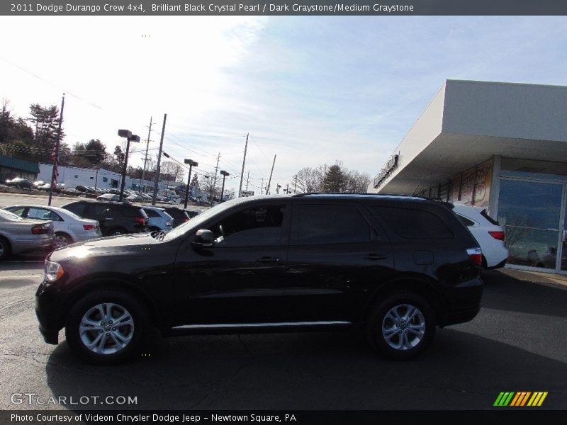 Brilliant Black Crystal Pearl / Dark Graystone/Medium Graystone 2011 Dodge Durango Crew 4x4