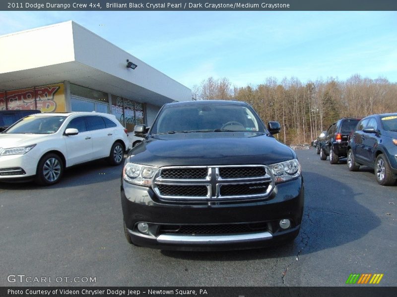 Brilliant Black Crystal Pearl / Dark Graystone/Medium Graystone 2011 Dodge Durango Crew 4x4