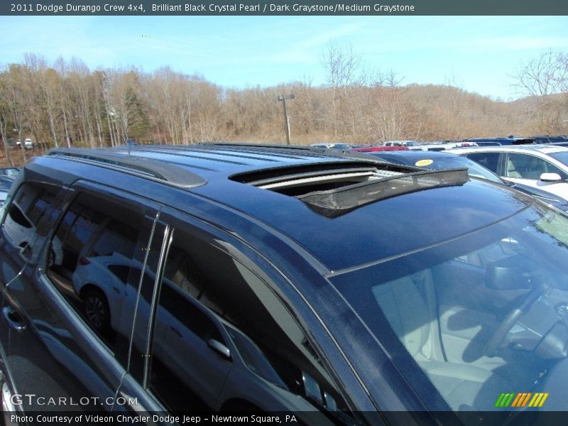 Brilliant Black Crystal Pearl / Dark Graystone/Medium Graystone 2011 Dodge Durango Crew 4x4