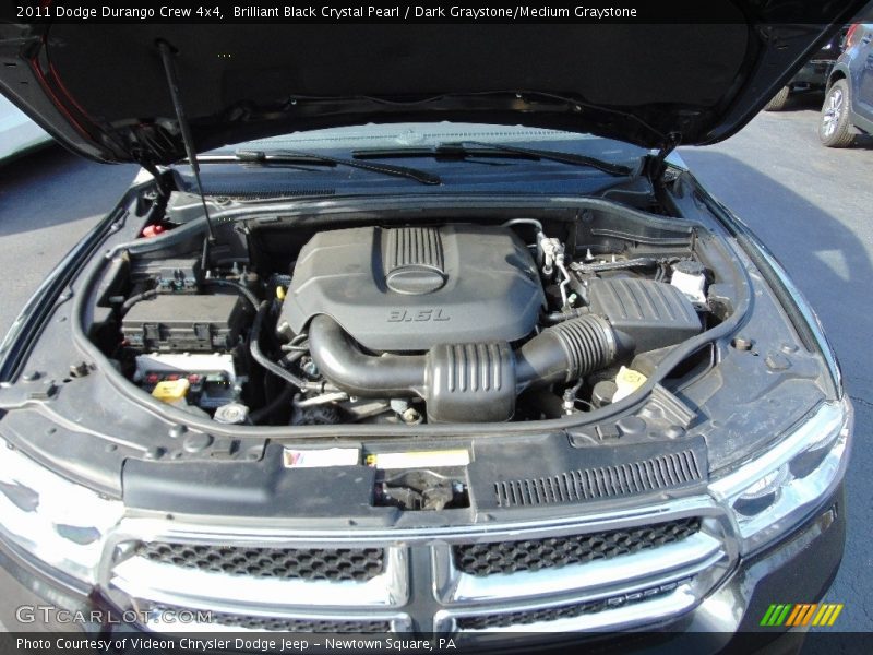 Brilliant Black Crystal Pearl / Dark Graystone/Medium Graystone 2011 Dodge Durango Crew 4x4