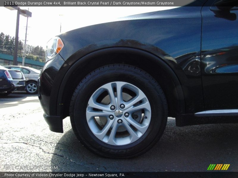 Brilliant Black Crystal Pearl / Dark Graystone/Medium Graystone 2011 Dodge Durango Crew 4x4