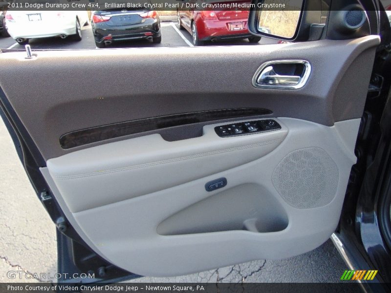Brilliant Black Crystal Pearl / Dark Graystone/Medium Graystone 2011 Dodge Durango Crew 4x4