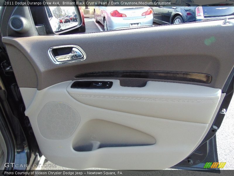 Brilliant Black Crystal Pearl / Dark Graystone/Medium Graystone 2011 Dodge Durango Crew 4x4