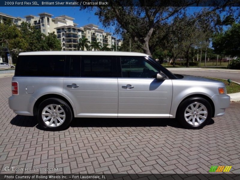 Brilliant Silver Metallic / Charcoal Black 2009 Ford Flex SEL