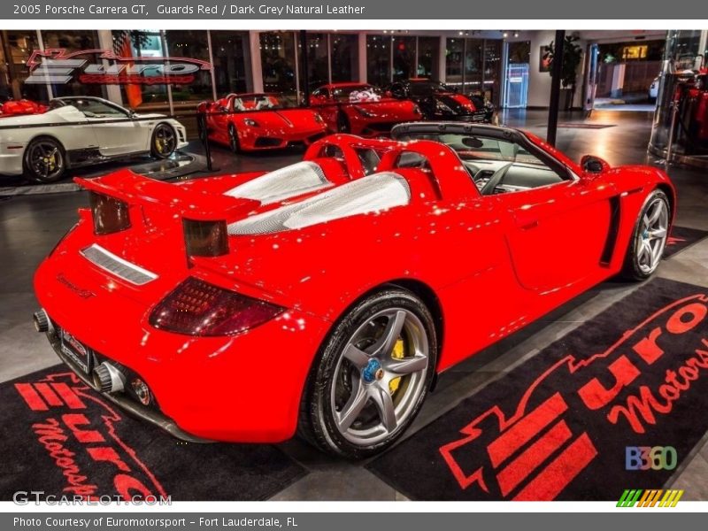 Guards Red / Dark Grey Natural Leather 2005 Porsche Carrera GT