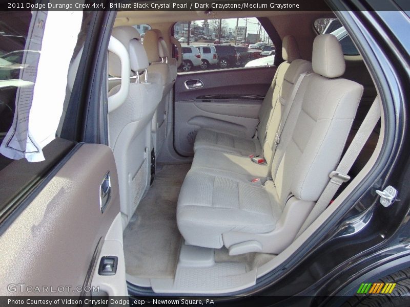 Brilliant Black Crystal Pearl / Dark Graystone/Medium Graystone 2011 Dodge Durango Crew 4x4