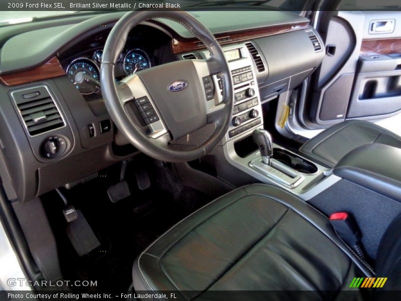 Brilliant Silver Metallic / Charcoal Black 2009 Ford Flex SEL