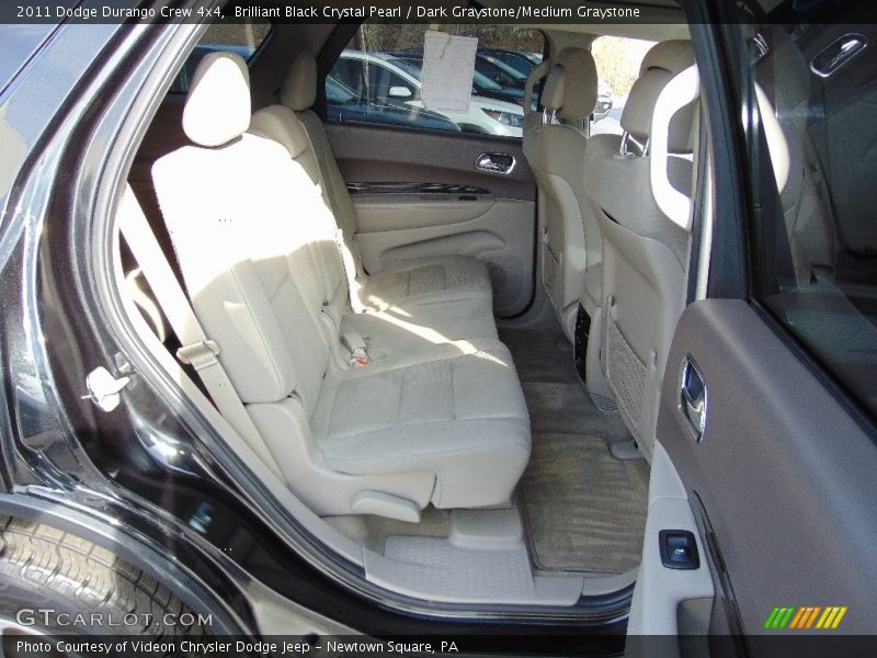 Brilliant Black Crystal Pearl / Dark Graystone/Medium Graystone 2011 Dodge Durango Crew 4x4