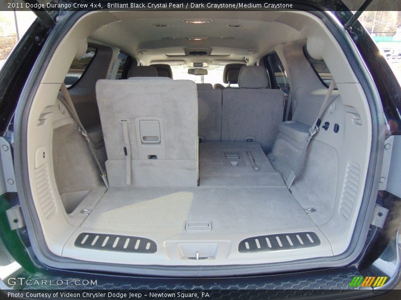 Brilliant Black Crystal Pearl / Dark Graystone/Medium Graystone 2011 Dodge Durango Crew 4x4