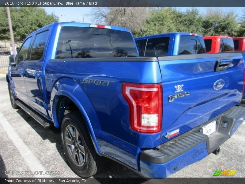 Blue Flame / Black 2016 Ford F150 XLT SuperCrew