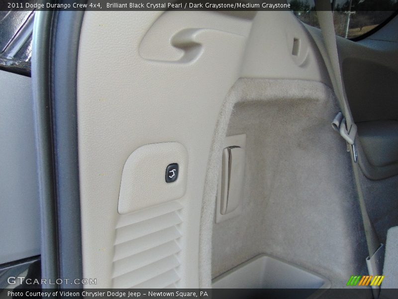 Brilliant Black Crystal Pearl / Dark Graystone/Medium Graystone 2011 Dodge Durango Crew 4x4