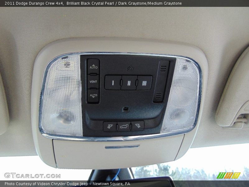 Brilliant Black Crystal Pearl / Dark Graystone/Medium Graystone 2011 Dodge Durango Crew 4x4