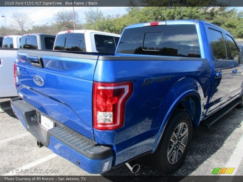 Blue Flame / Black 2016 Ford F150 XLT SuperCrew