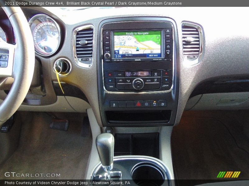 Brilliant Black Crystal Pearl / Dark Graystone/Medium Graystone 2011 Dodge Durango Crew 4x4