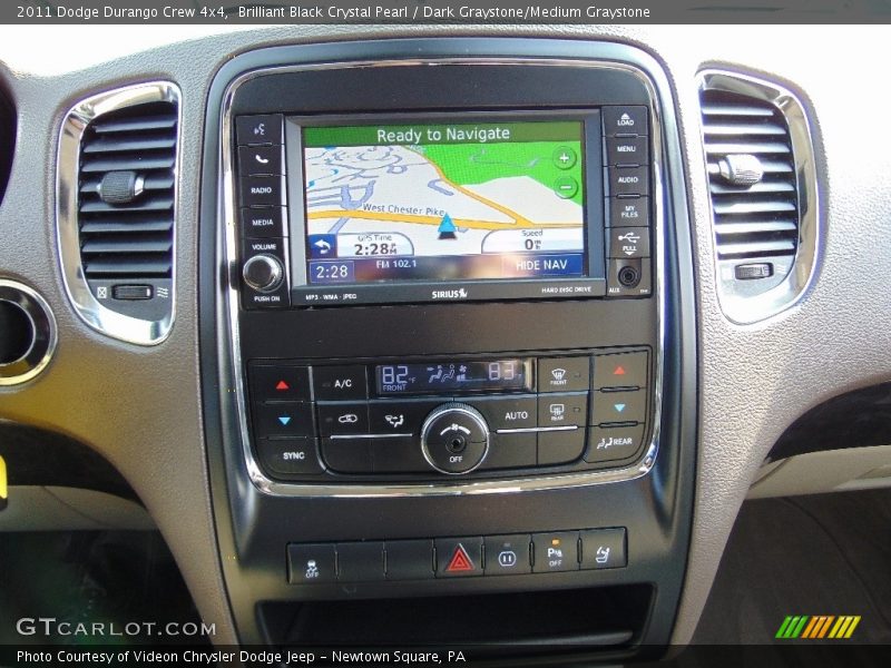 Brilliant Black Crystal Pearl / Dark Graystone/Medium Graystone 2011 Dodge Durango Crew 4x4