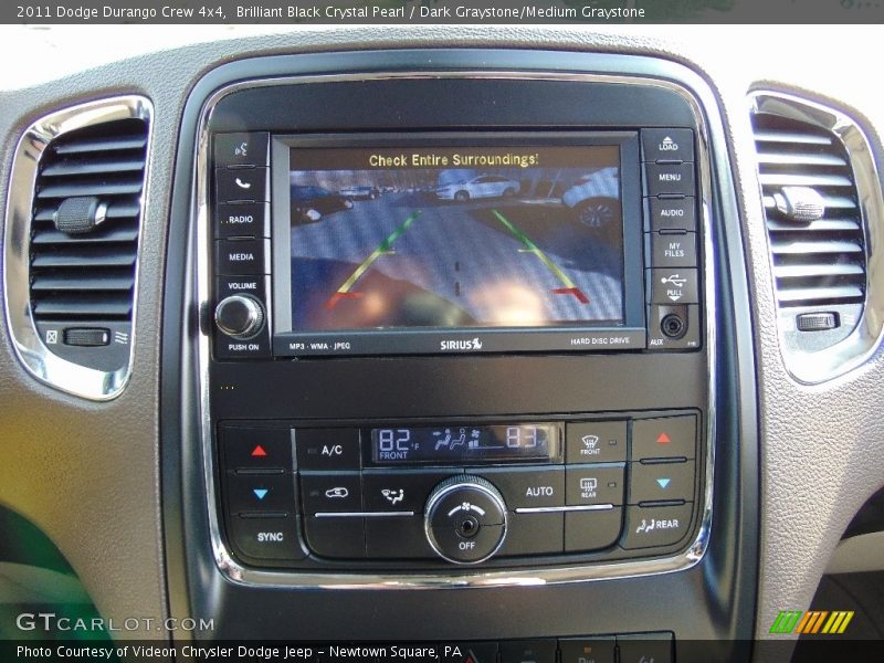 Brilliant Black Crystal Pearl / Dark Graystone/Medium Graystone 2011 Dodge Durango Crew 4x4