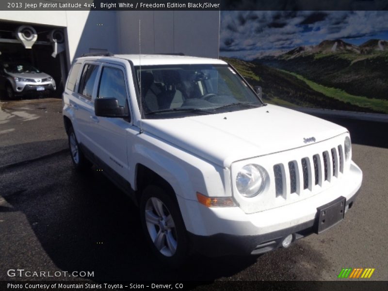 Bright White / Freedom Edition Black/Silver 2013 Jeep Patriot Latitude 4x4