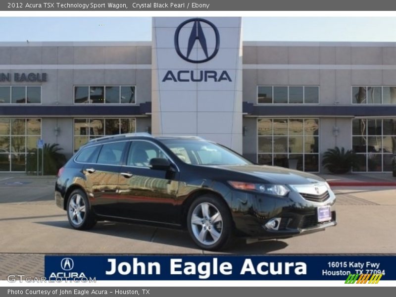 Crystal Black Pearl / Ebony 2012 Acura TSX Technology Sport Wagon