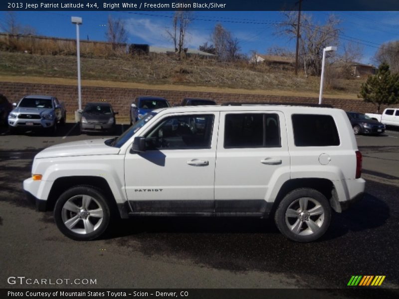 Bright White / Freedom Edition Black/Silver 2013 Jeep Patriot Latitude 4x4