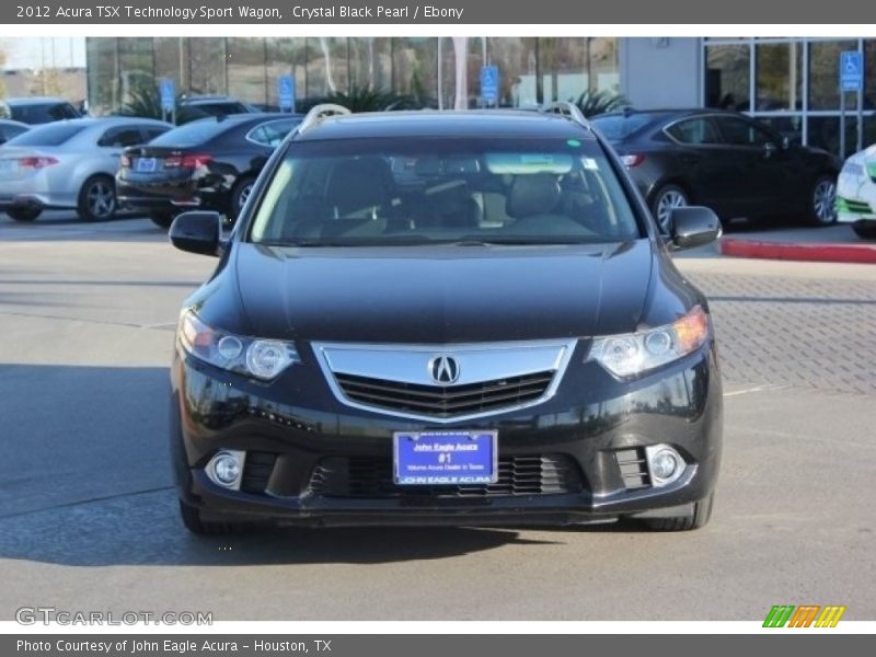 Crystal Black Pearl / Ebony 2012 Acura TSX Technology Sport Wagon