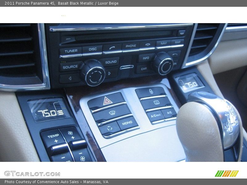Basalt Black Metallic / Luxor Beige 2011 Porsche Panamera 4S