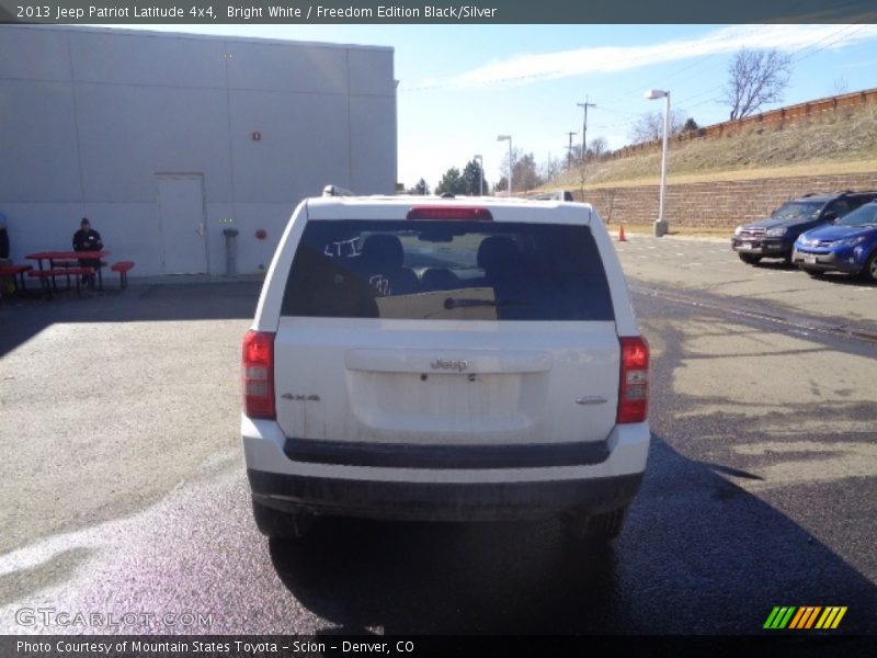 Bright White / Freedom Edition Black/Silver 2013 Jeep Patriot Latitude 4x4