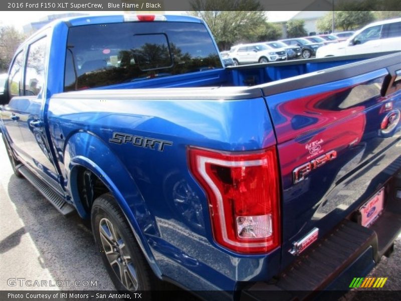 Blue Flame / Black 2016 Ford F150 XLT SuperCrew