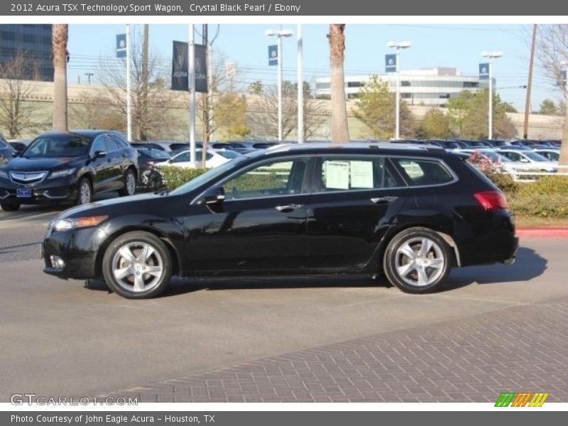 Crystal Black Pearl / Ebony 2012 Acura TSX Technology Sport Wagon