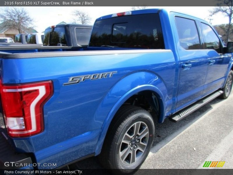 Blue Flame / Black 2016 Ford F150 XLT SuperCrew