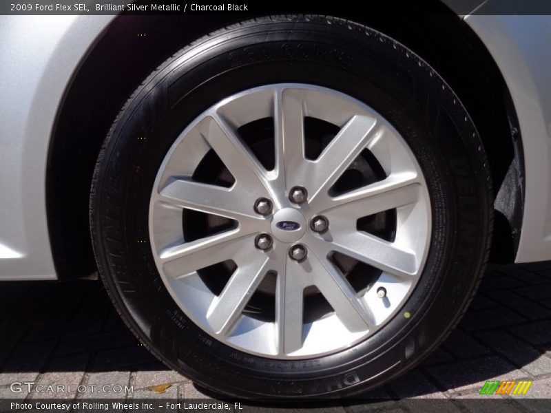Brilliant Silver Metallic / Charcoal Black 2009 Ford Flex SEL