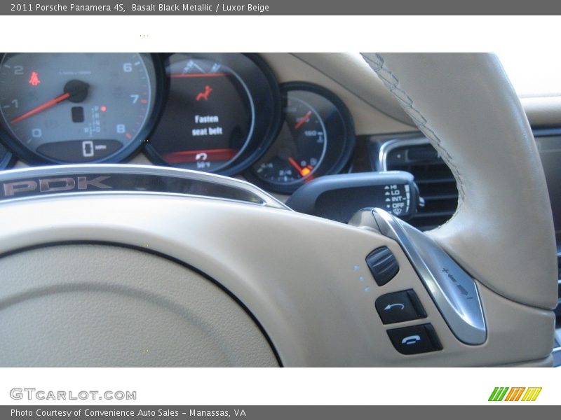 Basalt Black Metallic / Luxor Beige 2011 Porsche Panamera 4S