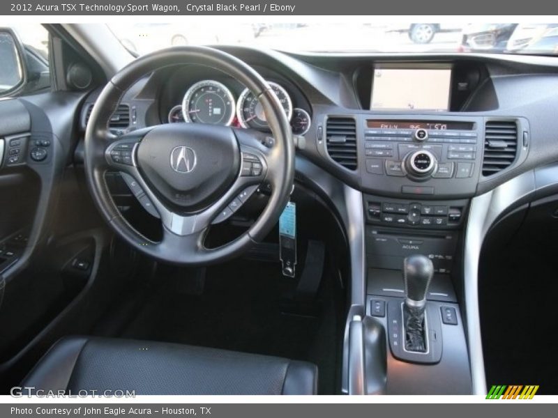 Crystal Black Pearl / Ebony 2012 Acura TSX Technology Sport Wagon