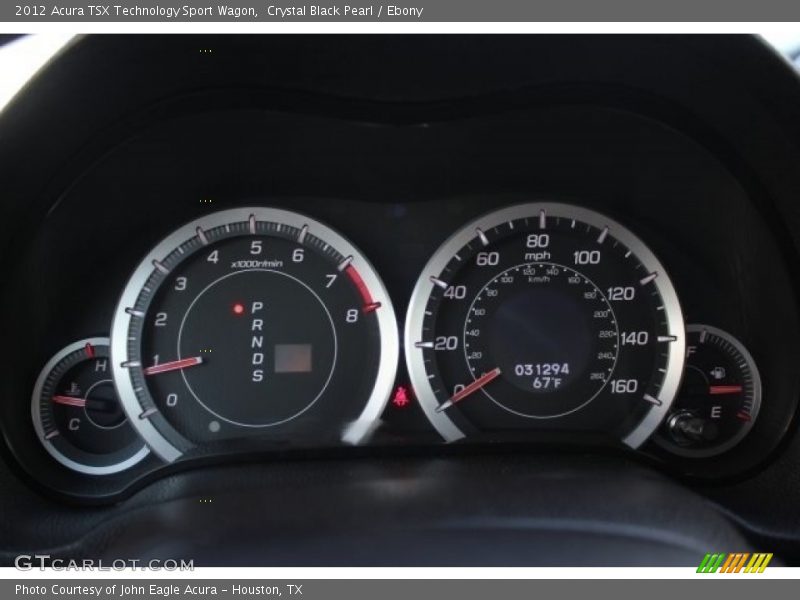 Crystal Black Pearl / Ebony 2012 Acura TSX Technology Sport Wagon
