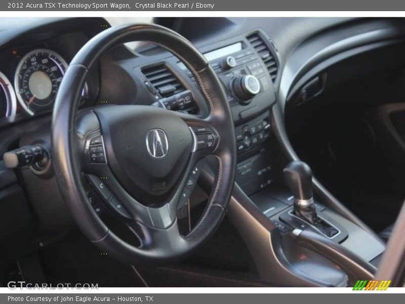 Crystal Black Pearl / Ebony 2012 Acura TSX Technology Sport Wagon