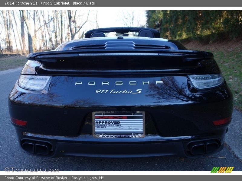 Black / Black 2014 Porsche 911 Turbo S Cabriolet