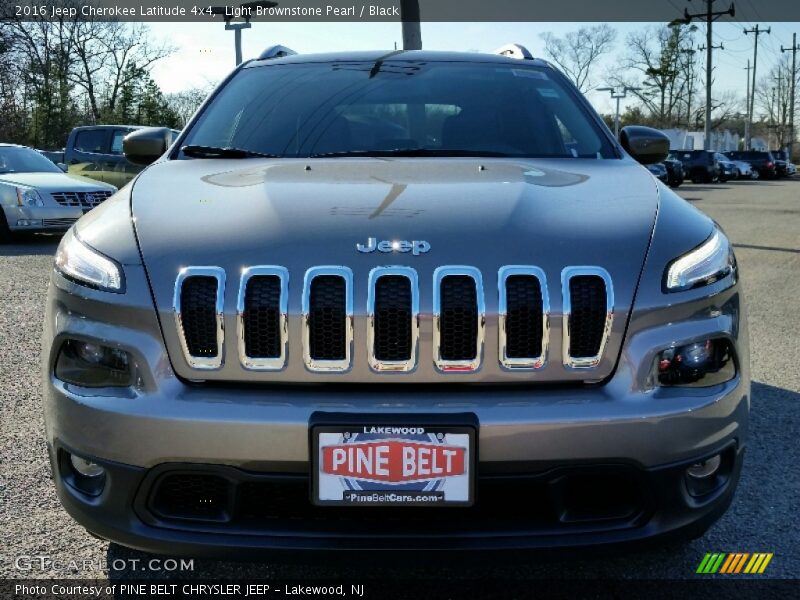 Light Brownstone Pearl / Black 2016 Jeep Cherokee Latitude 4x4