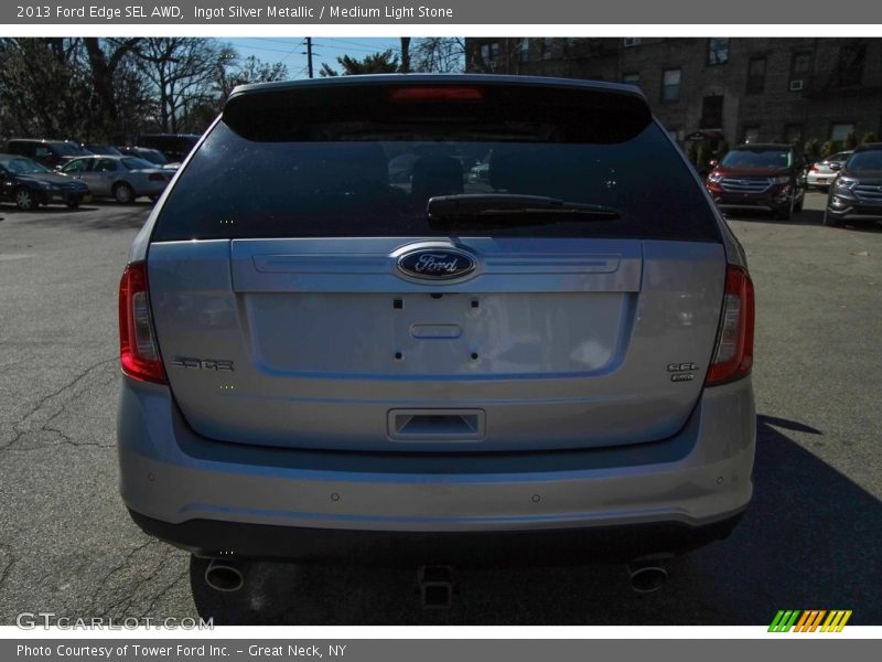 Ingot Silver Metallic / Medium Light Stone 2013 Ford Edge SEL AWD