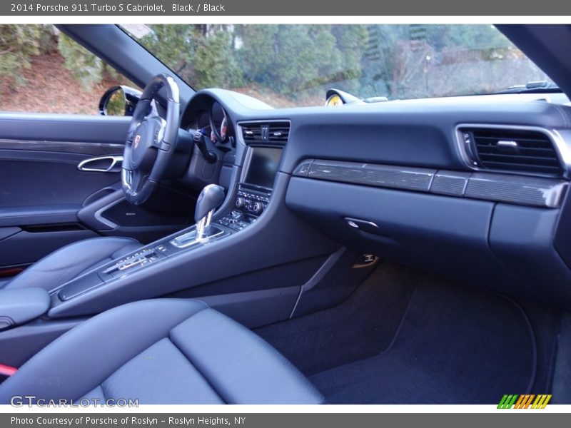Black / Black 2014 Porsche 911 Turbo S Cabriolet