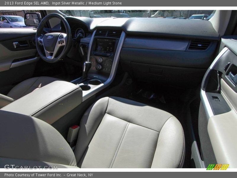 Ingot Silver Metallic / Medium Light Stone 2013 Ford Edge SEL AWD