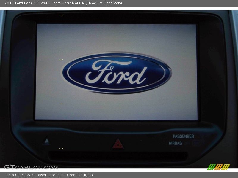 Ingot Silver Metallic / Medium Light Stone 2013 Ford Edge SEL AWD